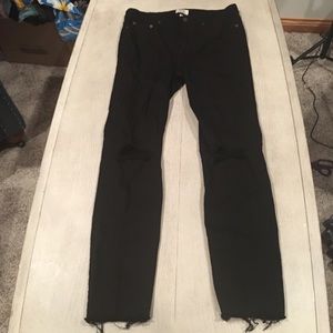 J.Crew Black Lookout High Rise Skinny size 29